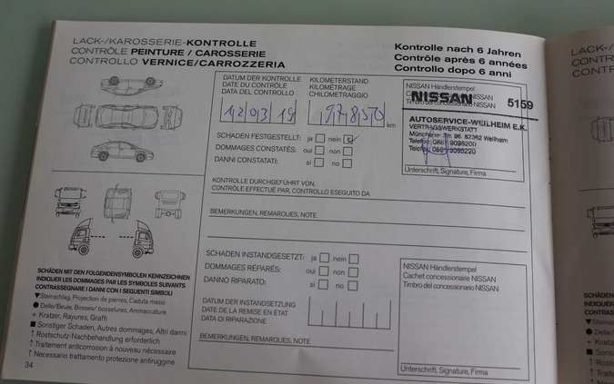 Nissan Qashqai cena 51999 przebieg: 175300, rok produkcji 2014 z Wleń małe 301